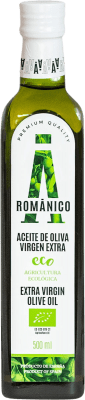 13,95 € Envío gratis | Aceite de Oliva Actel Románico Orgánico Vidrio Cataluña España Arbequina Botella Medium 50 cl