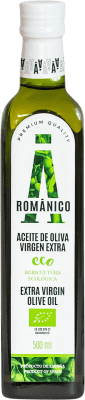10,95 € 送料無料 | オリーブオイル Actel Románico EVOO エキストラバージン カタロニア スペイン Arbequina — アルベキーナ Organic — 有機 ミディアムボトル 50 cl ガラス