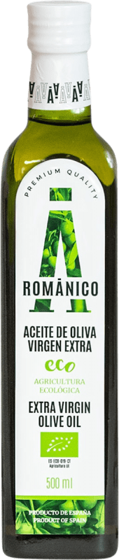 13,95 € Envío gratis | Aceite de Oliva Actel Románico Orgánico Vidrio Cataluña España Arbequina Botella Medium 50 cl