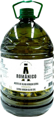 67,95 € Envio grátis | Azeite de Oliva Actel Románico PET Catalunha Espanha Arbequina Garrafão 5 L