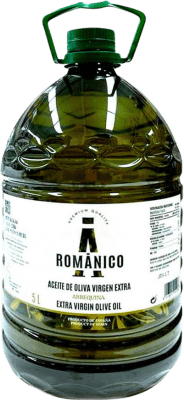 73,95 € Spedizione Gratuita | Olio d'Oliva Actel Románico PET Catalogna Spagna Arbequina Caraffa 5 L