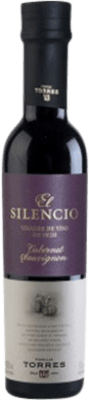 8,95 € Spedizione Gratuita | Aceto Familia Torres El Silencio Tinto Vidrio Catalogna Spagna Cabernet Sauvignon Piccola Bottiglia 25 cl