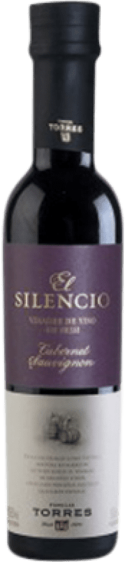 8,95 € Spedizione Gratuita | Aceto Familia Torres El Silencio Tinto Vidrio Catalogna Spagna Cabernet Sauvignon Piccola Bottiglia 25 cl