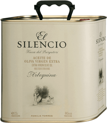 54,95 € Free Shipping | Olive Oil Familia Torres El Silencio Catalonia Spain Arbequina Special Can 2,5 L