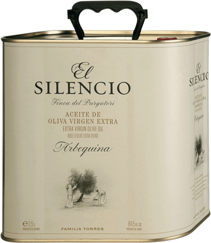 66,95 € Envoi gratuit | Huile d'Olive Familia Torres El Silencio Catalogne Espagne Arbequina Canette Spéciale 2,5 L