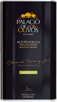 53,95 € 送料無料 | オリーブオイル Olivapalacios EVOO エキストラバージン カスティーリャ・ラ・マンチャ スペイン Arbequina — アルベキーナ スペシャル缶 3 L