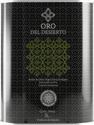 79,95 € Free Shipping | Olive Oil Oro del Desierto Andalusia Spain Arbequina Special Can 3 L