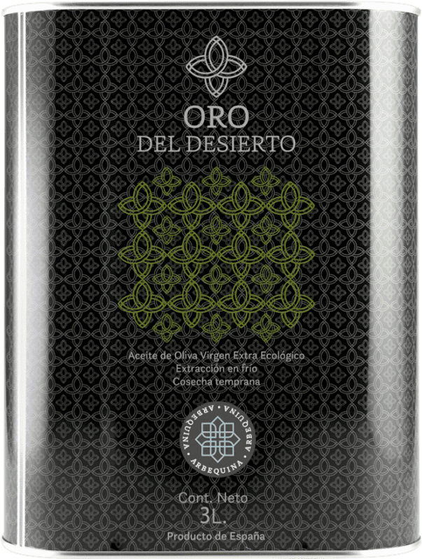 71,95 € 送料無料 | オリーブオイル Oro del Desierto EVOO エキストラバージン アンダルシア スペイン Arbequina — アルベキーナ スペシャル缶 3 L