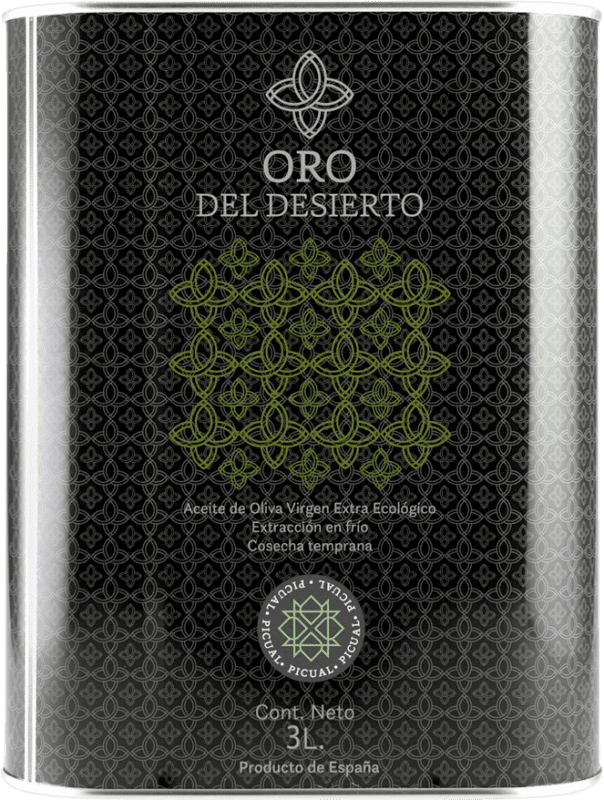 71,95 € Envoi gratuit | Huile d'Olive Oro del Desierto HOVE Vierge Extra Andalousie Espagne Picual Canette Spéciale 3 L