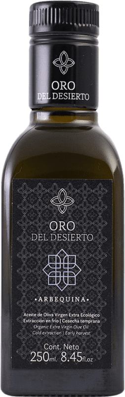 152,95 € 免费送货 | 盒装12个 橄榄油 Oro del Desierto EVOO 特级初榨 安达卢西亚 西班牙 Arbequina — 阿贝基纳 小瓶装 25 cl 玻璃