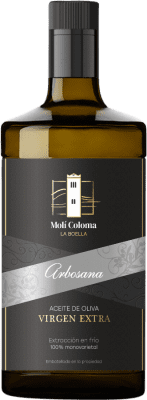 18,95 € Envío gratis | Aceite de Oliva Finca Molí Coloma La Boella Vidrio Cataluña España Arbosana Botella Medium 50 cl