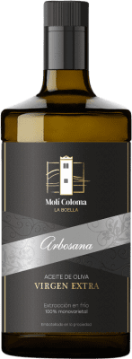 18,95 € Envio grátis | Azeite de Oliva Finca Molí Coloma La Boella Vidrio Catalunha Espanha Arbosana Garrafa Medium 50 cl