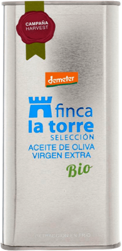 19,95 € Envío gratis | Aceite de Oliva Finca la Torre AOVE Virgen Extra Andalucía España Hojiblanca Lata 50 cl