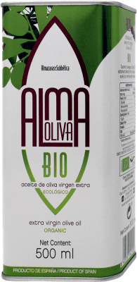 10,95 € Envío gratis | Aceite de Oliva ‎Almazaras de la Subbética Almaoliva Bio D.O.P. Priego de Córdoba Andalucía España Hojiblanca Lata 50 cl