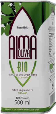10,95 € Envio grátis | Azeite de Oliva Almazaras de la Subbética Almaoliva AOVE Virgem Extra D.O.P. Priego de Córdoba Andaluzia Espanha Hojiblanca Bio — Ecológico Lata 50 cl