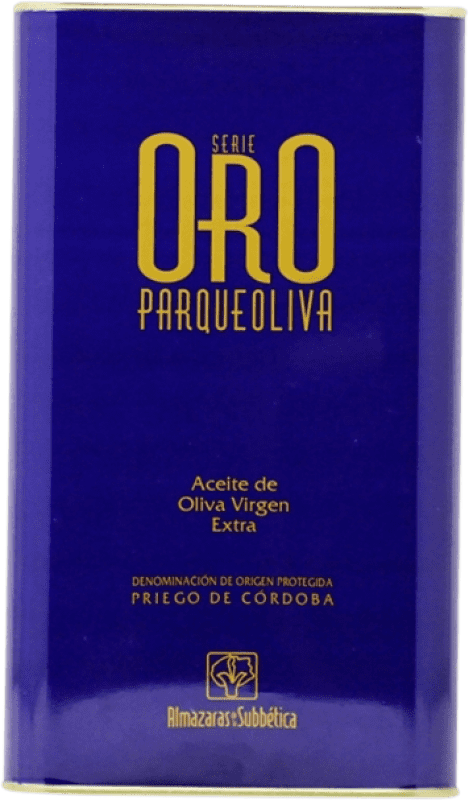 78,95 € Envío gratis | Aceite de Oliva Almazaras de la Subbética Parqueoliva Serie Oro D.O.P. Priego de Córdoba Andalucía España Hojiblanca, Picuda Lata Especial 3 L