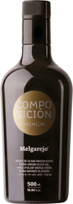 21,95 € Kostenloser Versand | Olivenöl Melgarejo Composición Premium, E-NOL Extra Nativ Andalusien Spanien Medium-Flasche 50 cl Glas