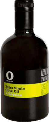 14,95 € Envio grátis | Azeite de Oliva Mediterráneo O de Oliva Vidrio Região de Múrcia Espanha Arbequina Garrafa Medium 50 cl