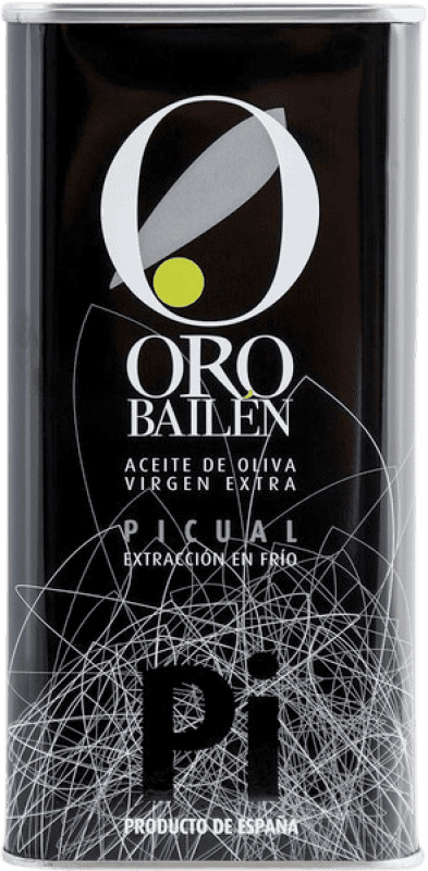 15,95 € Spedizione Gratuita | Olio d'Oliva Oro Bailén EVO Extra Vergine Andalusia Spagna Picual Lattina 50 cl