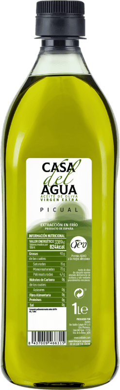 9,95 € Kostenloser Versand | Olivenöl Oro Bailén Casa del Agua E-NOL Extra Nativ Andalusien Spanien Picual 1 L PET