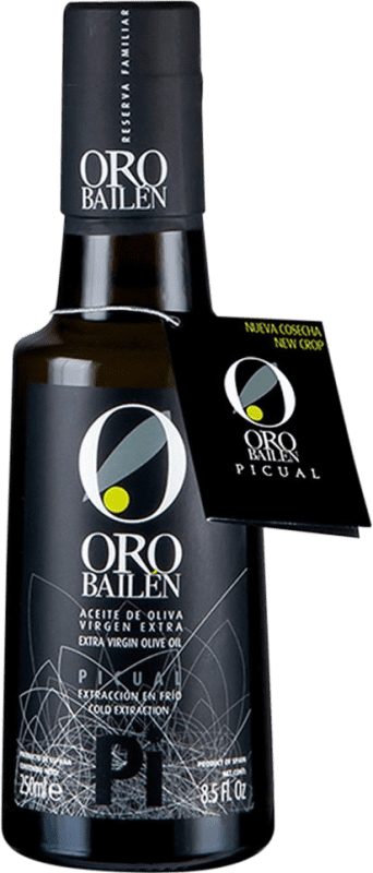 9,95 € 送料無料 | オリーブオイル Oro Bailén Vidrio アンダルシア スペイン Picual 小型ボトル 25 cl