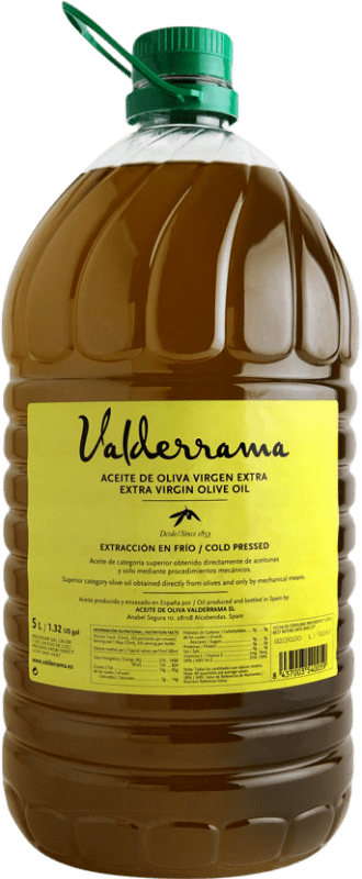 87,95 € Envio grátis | Azeite de Oliva Valderrama PET Castela-Mancha Espanha Arbequina Garrafão 5 L