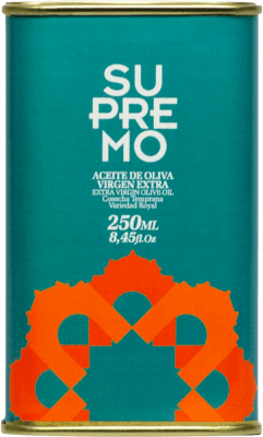 261,95 € Envoi gratuit | Boîte de 25 unités Huile d'Olive Supremo Andalousie Espagne Royal Canette 25 cl