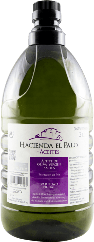 15,95 € Envío gratis | Aceite de Oliva Hacienda el Palo AOVE Virgen Extra Andalucía España Picual Garrafa 2 L PET