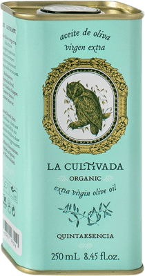 179,95 € 送料無料 | 12個入りボックス オリーブオイル La Cultivada Quintaesencia アンダルシア スペイン Arbequina アルミ缶 25 cl