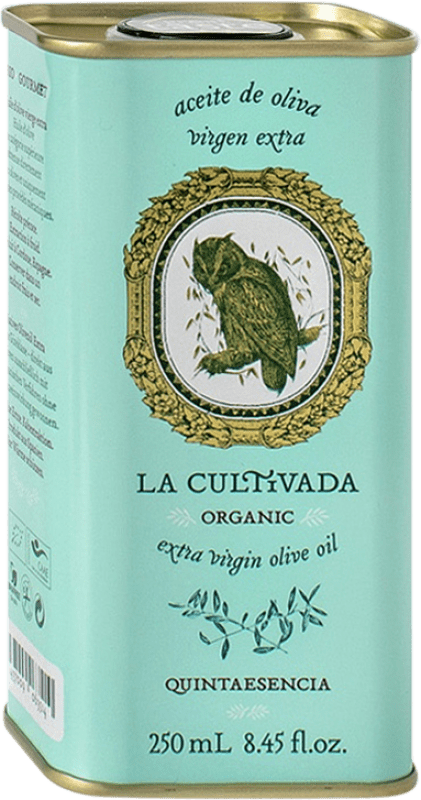 176,95 € Envoi gratuit | Boîte de 12 unités Huile d'Olive La Cultivada Quintaesencia Andalousie Espagne Arbequina Canette 25 cl