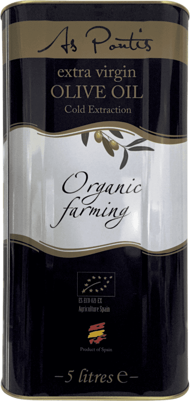 142,95 € Kostenloser Versand | Olivenöl As Pontis Vieiru Ecológico Extremadura Spanien Manzanilla Spezialdose 5 L