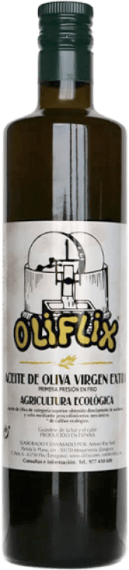 16,95 € 免费送货 | 橄榄油 Antonio Rey Solé Oliflix EVOO 特级初榨 D.O. Terra Alta 加泰罗尼亚 西班牙 Eco — 生态 有机 天然 75 cl 玻璃