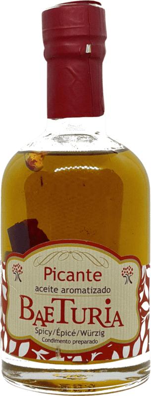 8,95 € Kostenloser Versand | Pflanzenöl Baeturia Organic Extremadura Spanien Kleine Flasche 25 cl Glas Spicy — Scharf