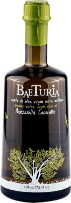 18,95 € Envío gratis | Aceite de Oliva Baeturia Organic Vidrio Extremadura España Manzanilla Botella Medium 50 cl