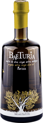 17,95 € Envío gratis | Aceite de Oliva Baeturia Organic Vidrio Extremadura España Morisca Botella Medium 50 cl