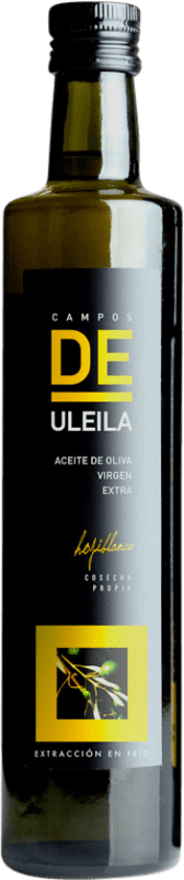 15,95 € Envío gratis | Aceite de Oliva Campos de Uleila Bio Vidrio Andalucía España Hojiblanca Botella Medium 50 cl