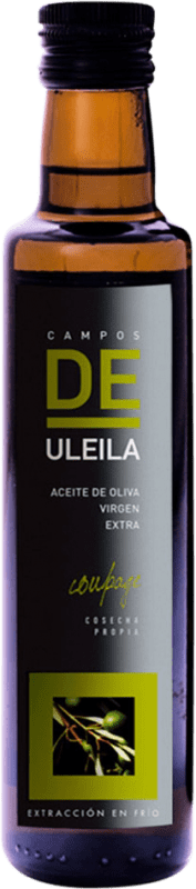 98,95 € Spedizione Gratuita | Scatola da 12 unità Olio d'Oliva Campos de Uleila Bio Vidrio Andalusia Spagna Piccola Bottiglia 25 cl