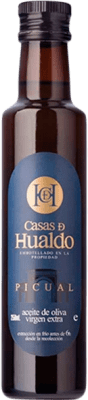 92,95 € Envio grátis | Caixa de 12 unidades Azeite de Oliva Casas de Hualdo Vidrio D.O. Montes de Toledo Castela-Mancha Espanha Picual Garrafa Pequena 25 cl