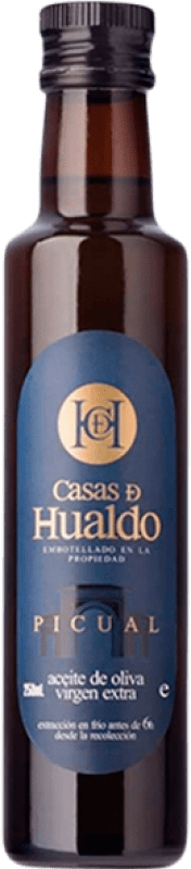 92,95 € Envoi gratuit | Boîte de 12 unités Huile d'Olive Casas de Hualdo HOVE Vierge Extra D.O. Montes de Toledo Castilla La Mancha Espagne Picual Petite Bouteille 25 cl Verre
