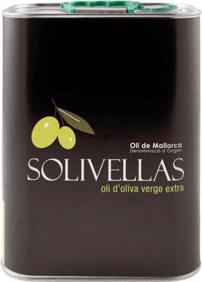 56,95 € 送料無料 | オリーブオイル Agro Alcudia Solivellas EVOO エキストラバージン D.O. Oli de Mallorca マヨルカ島 スペイン スペシャル缶 3 L