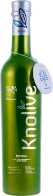 29,95 € Envío gratis | Aceite de Oliva Hispasur Knolive Vidrio Andalucía España Picuda Botella Medium 50 cl