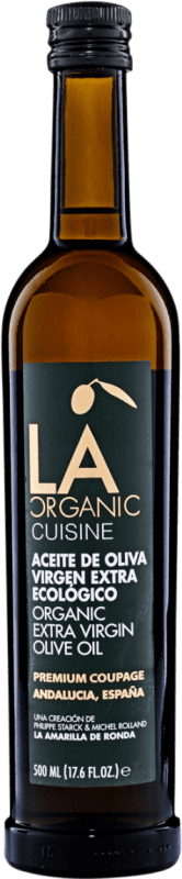 189,95 € Kostenloser Versand | Olivenöl La Amarilla de Ronda LA Cuisine E-NOL Extra Nativ Andalusien Spanien Organic — Bio Medium-Flasche 50 cl Glas
