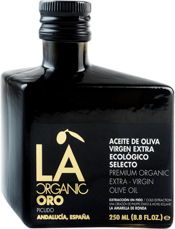 19,95 € Kostenloser Versand | Olivenöl La Amarilla de Ronda LA Organic Oro Vidrio Andalusien Spanien Picuda Eco Biologisch Kleine Flasche 25 cl
