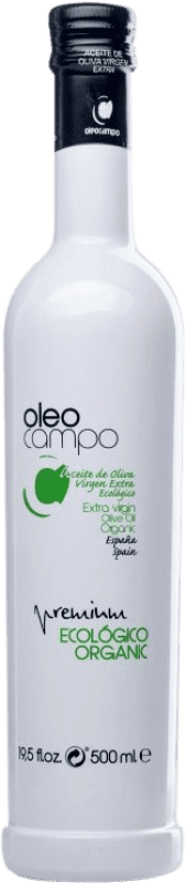 21,95 € Envio grátis | Azeite de Oliva Oleocampo Premium, AOVE Virgem Extra Andaluzia Espanha Picual Eco — Biológico Garrafa Medium 50 cl Vidro