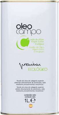 33,95 € Spedizione Gratuita | Olio d'Oliva Oleocampo Premium Ecológico Andalusia Spagna Picual Lattina Speciale 1 L