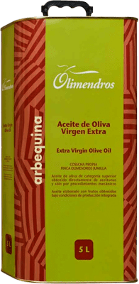 81,95 € Spedizione Gratuita | Olio d'Oliva Olimendros Regione di Murcia Spagna Arbequina Lattina Speciale 5 L