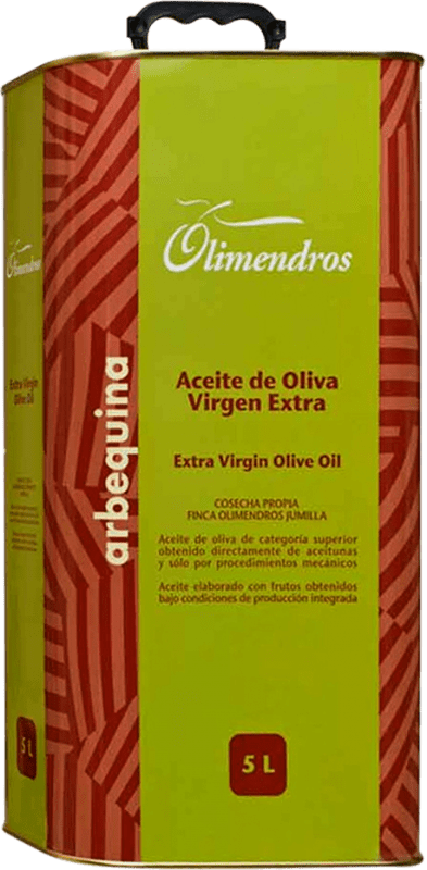 81,95 € Envío gratis | Aceite de Oliva Olimendros Región de Murcia España Arbequina Lata Especial 5 L