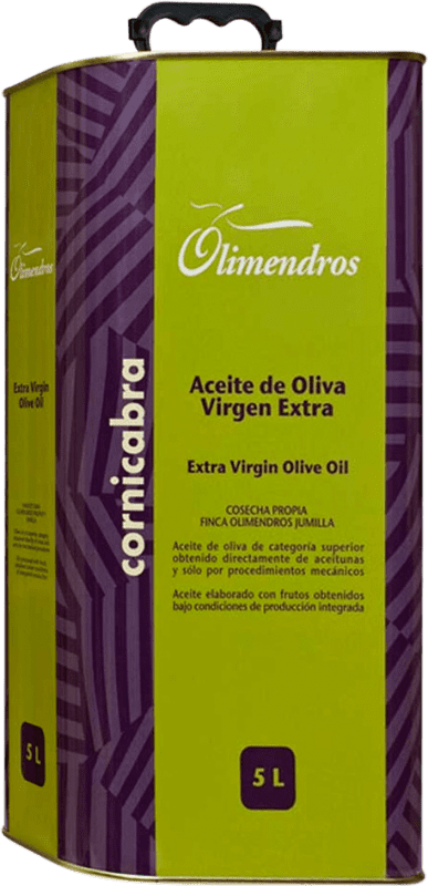 81,95 € Envío gratis | Aceite de Oliva Olimendros Región de Murcia España Cornicabra Lata Especial 5 L