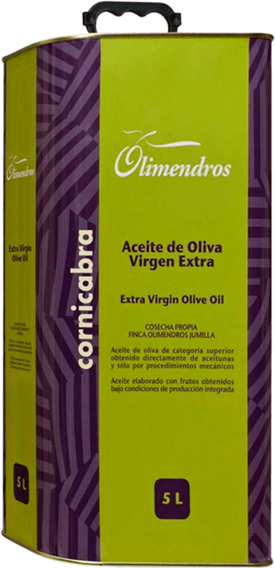 61,95 € Envoi gratuit | Huile d'Olive Olimendros HOVE Vierge Extra Région de Murcie Espagne Cornicabra Canette Spéciale 5 L