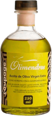 77,95 € Free Shipping | 12 units box Olive Oil Olimendros Vidrio Region of Murcia Spain Small Bottle 25 cl